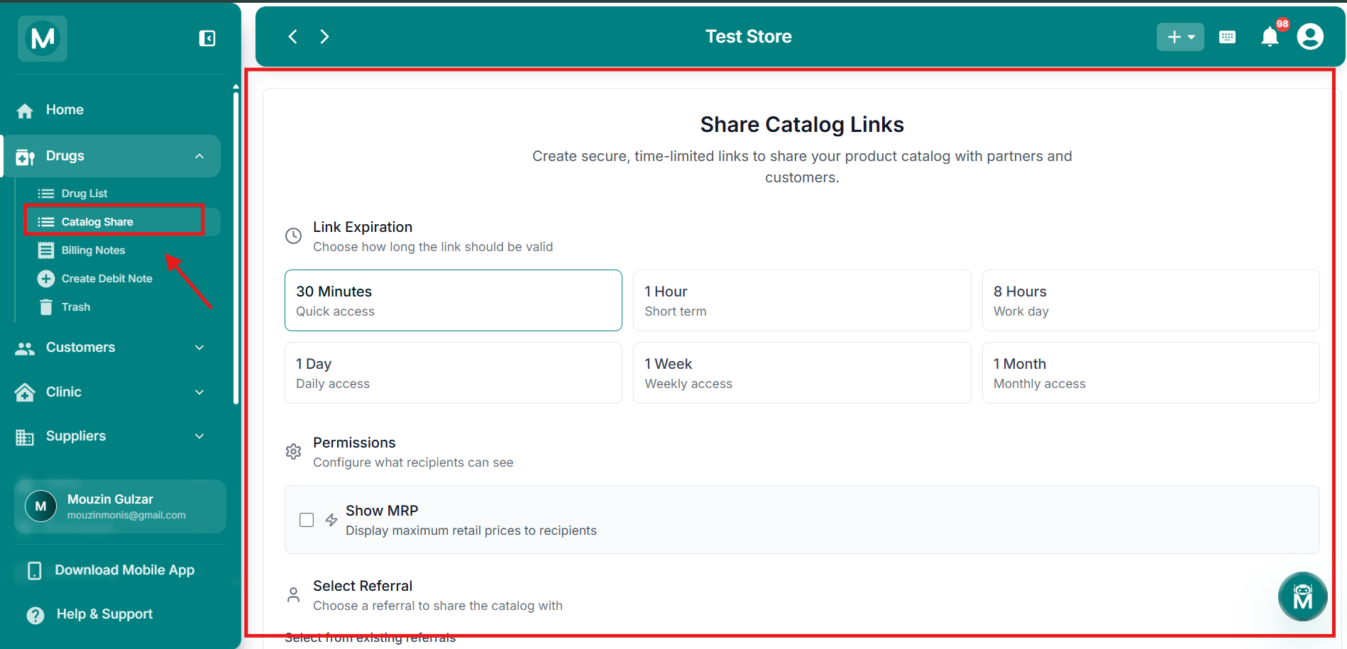 Catalog Share